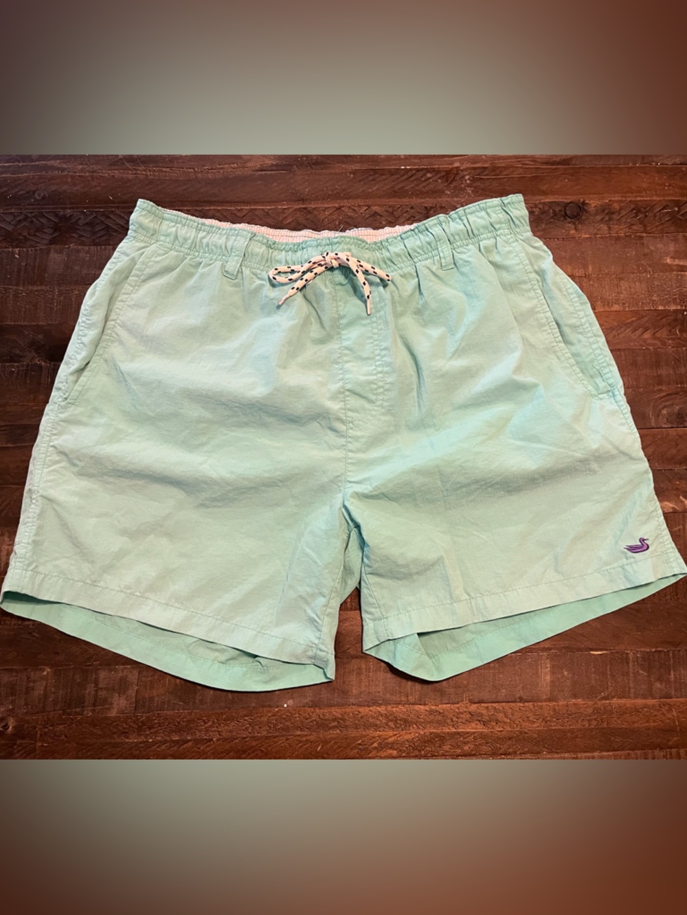 Southern Marsh Men’s Mint Green Dockside Swim Trunks Size M